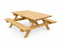 Mesa de pícnic de madera tratada Pica